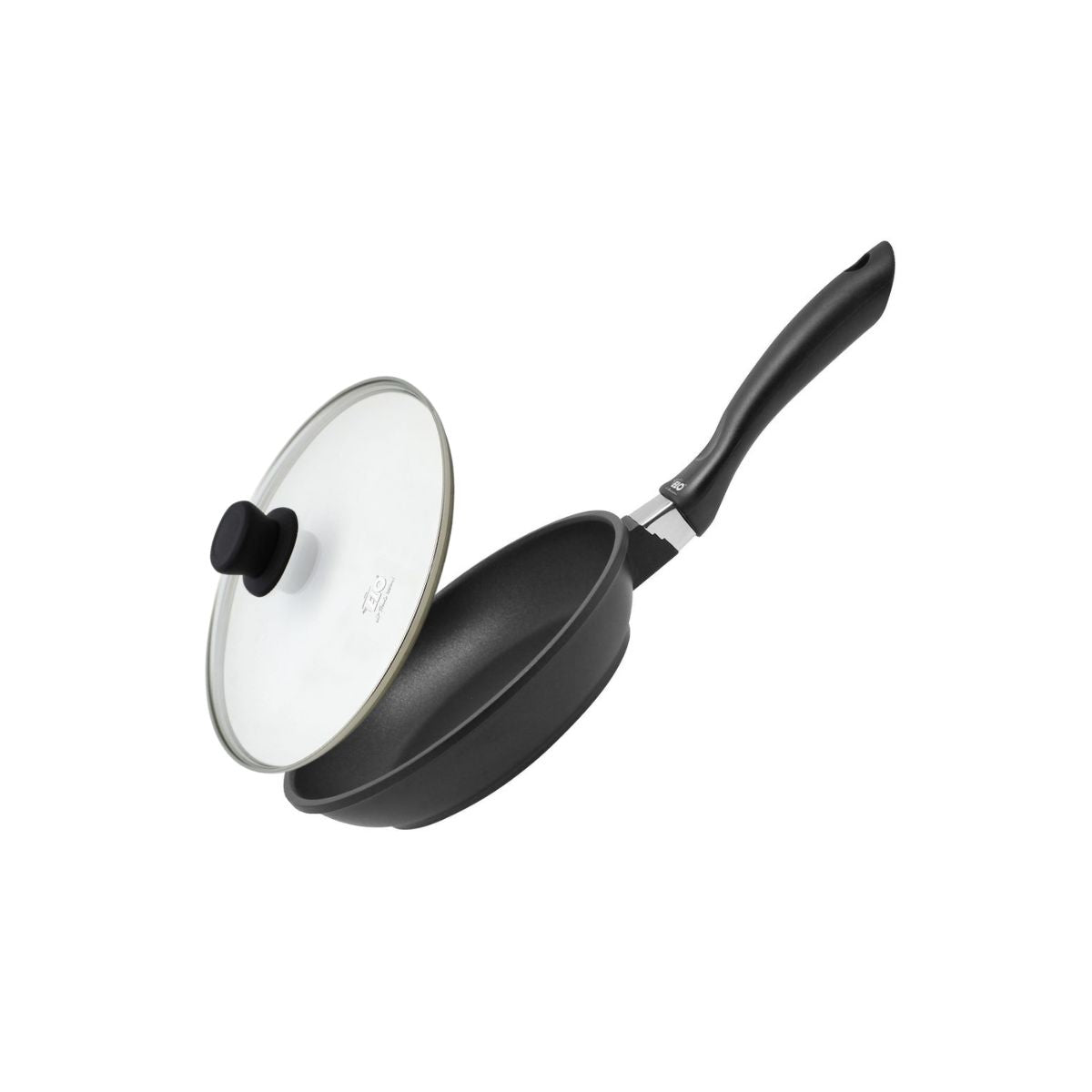 Poêle à frire 20 cm et couvercle sans PFAS  Alucast Elo - Mathon - 1