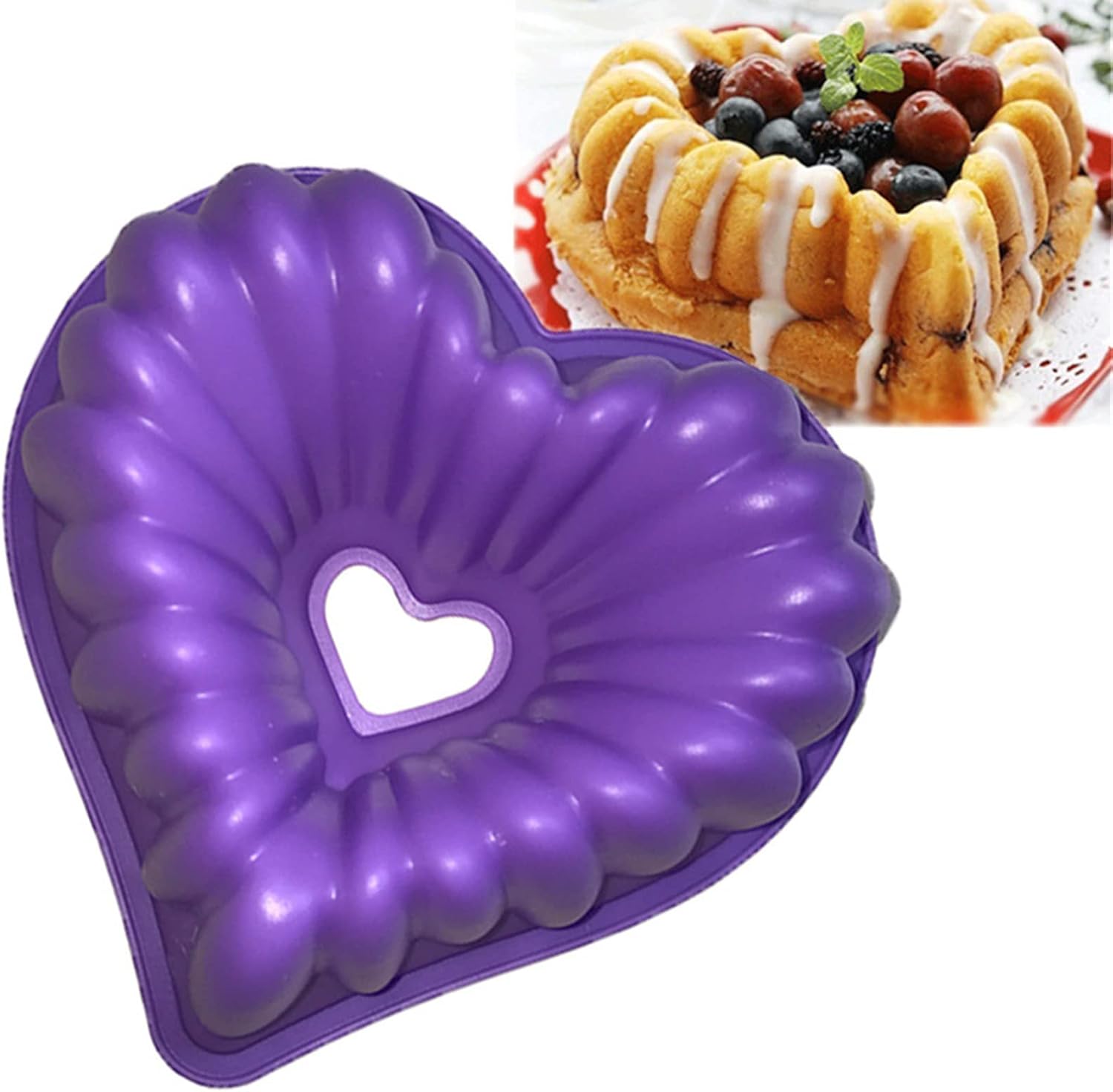 Moule à gâteau Coeur Silicone Vendos85 - Mathon