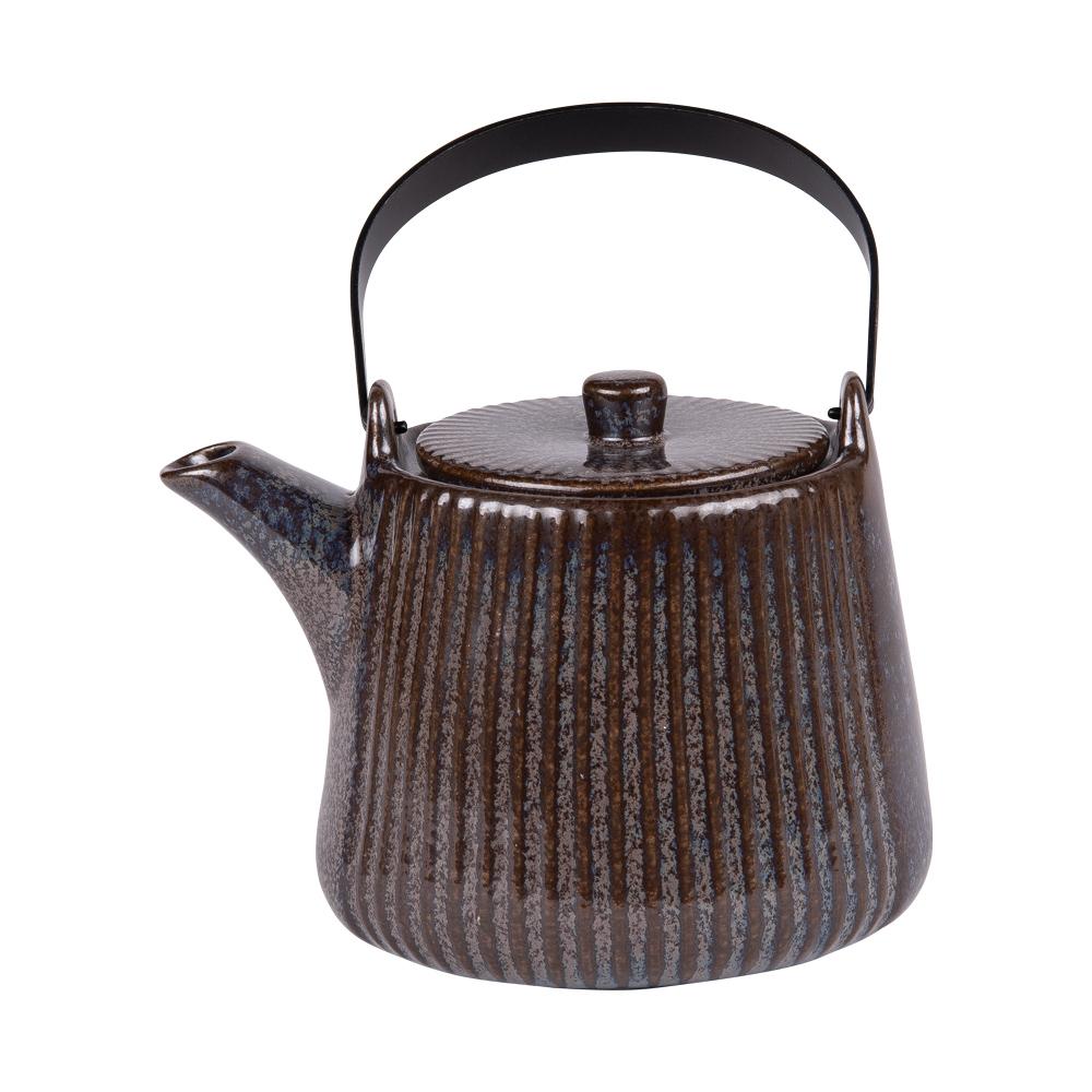 Théière avec filtre Tiao noir-marron 1L Table passion - Mathon - 1