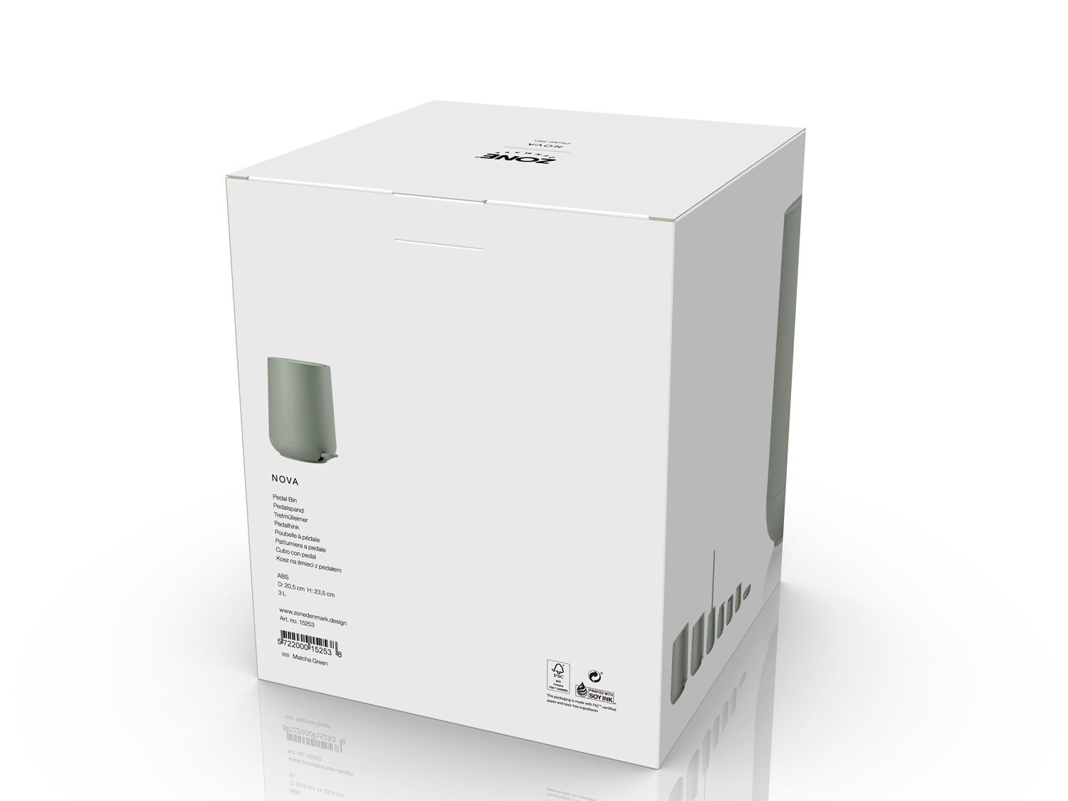 Poubelle à pédale NOVA en abs Vert matcha Zone Denmark - Mathon - 4