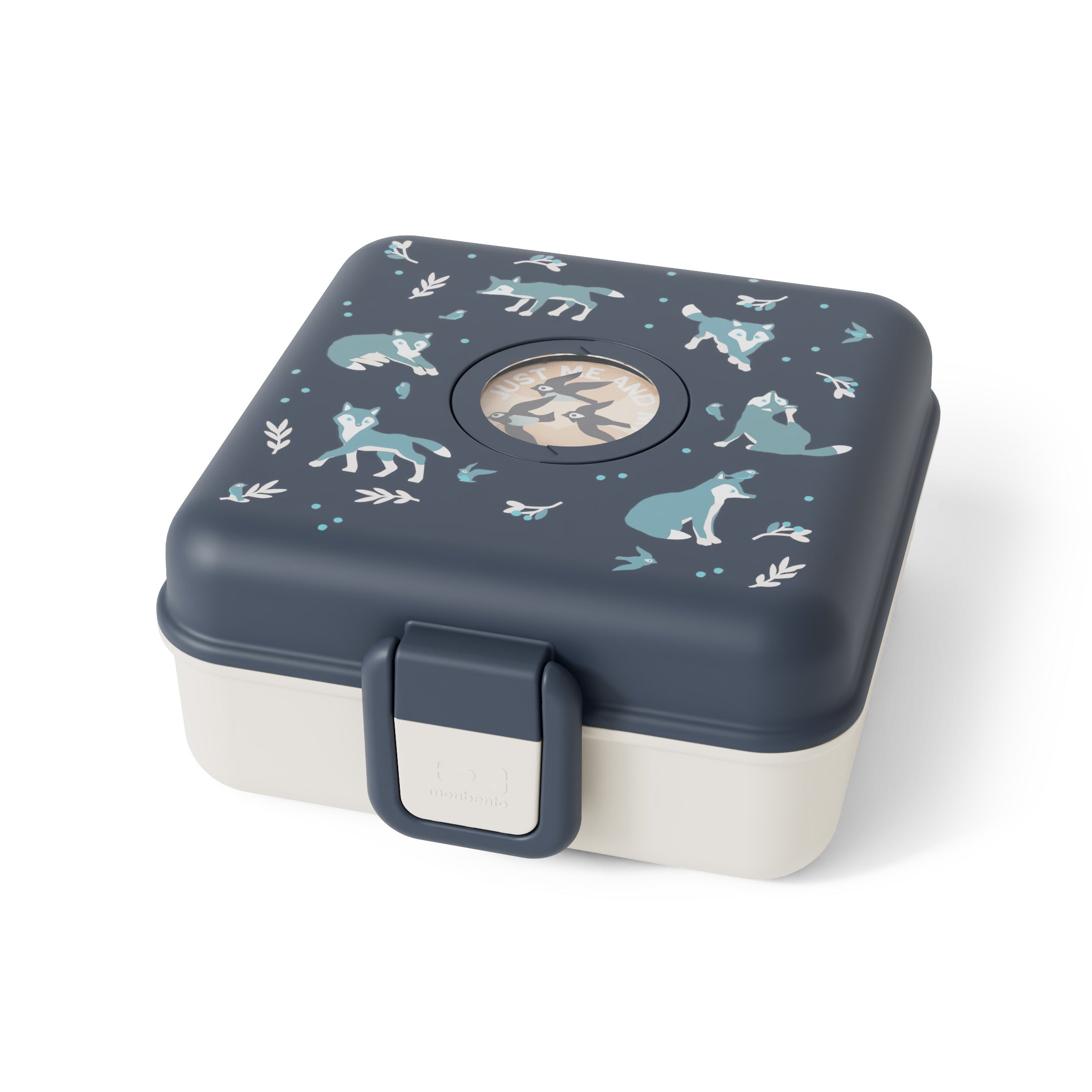 Boîte à sandwich enfant Snacky 850ml bleu Loup Monbento - Mathon - 1