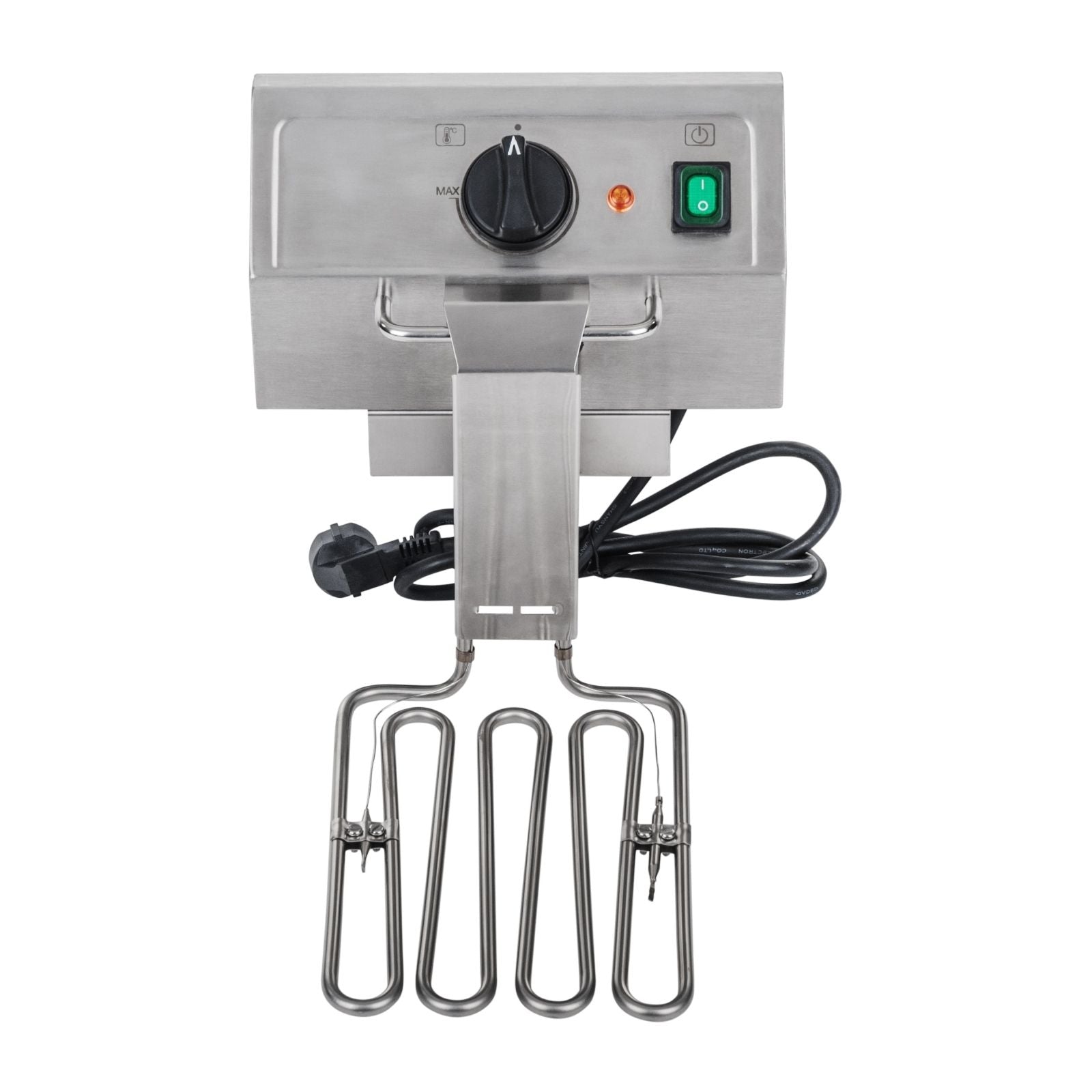 Friteuse acier inox 2 bacs 13 litres cuve amovible avec minuterie thermostat EGO professionnelle 3614021 - Mathon - 2