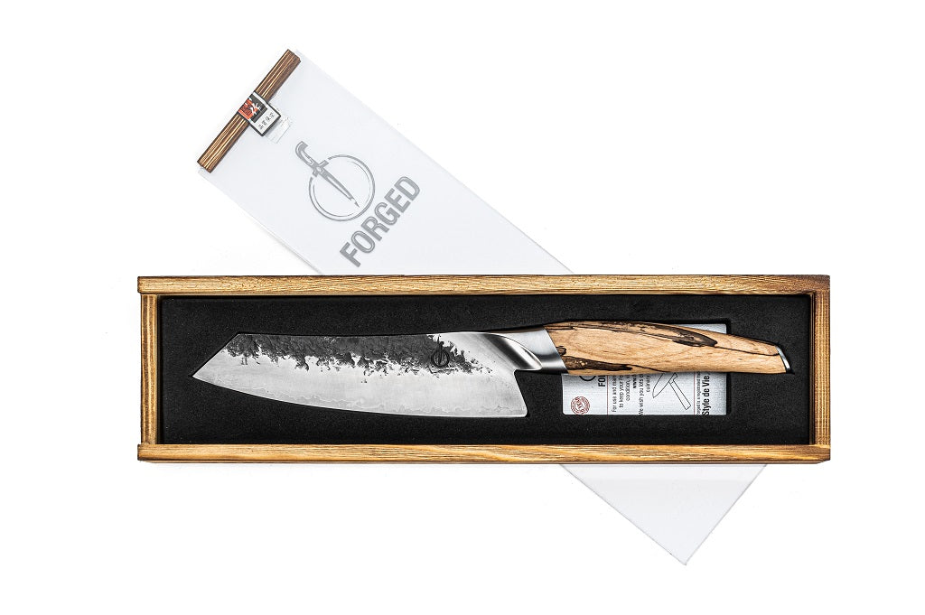 Couteau Santoku en acier inoxydable, KATAI, 18 cm Forged - Mathon - 4