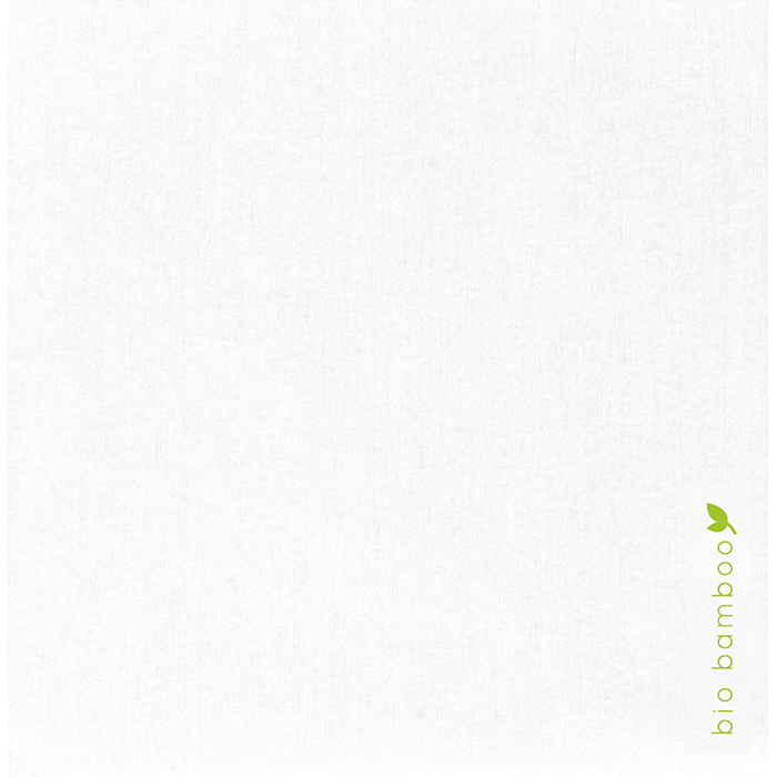 50Pcs - Serviette en fibre de bambou blanche  250x250mm FirstPack - Mathon