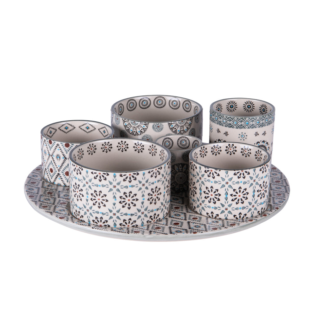 Service apéritif 6 pièces Nelson Table passion - Mathon - 1