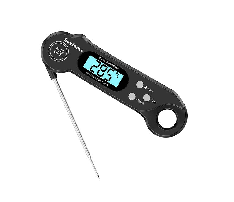 Thermomètre Cuisine Pliable avec Écran LCD noir Vendos85 - Mathon