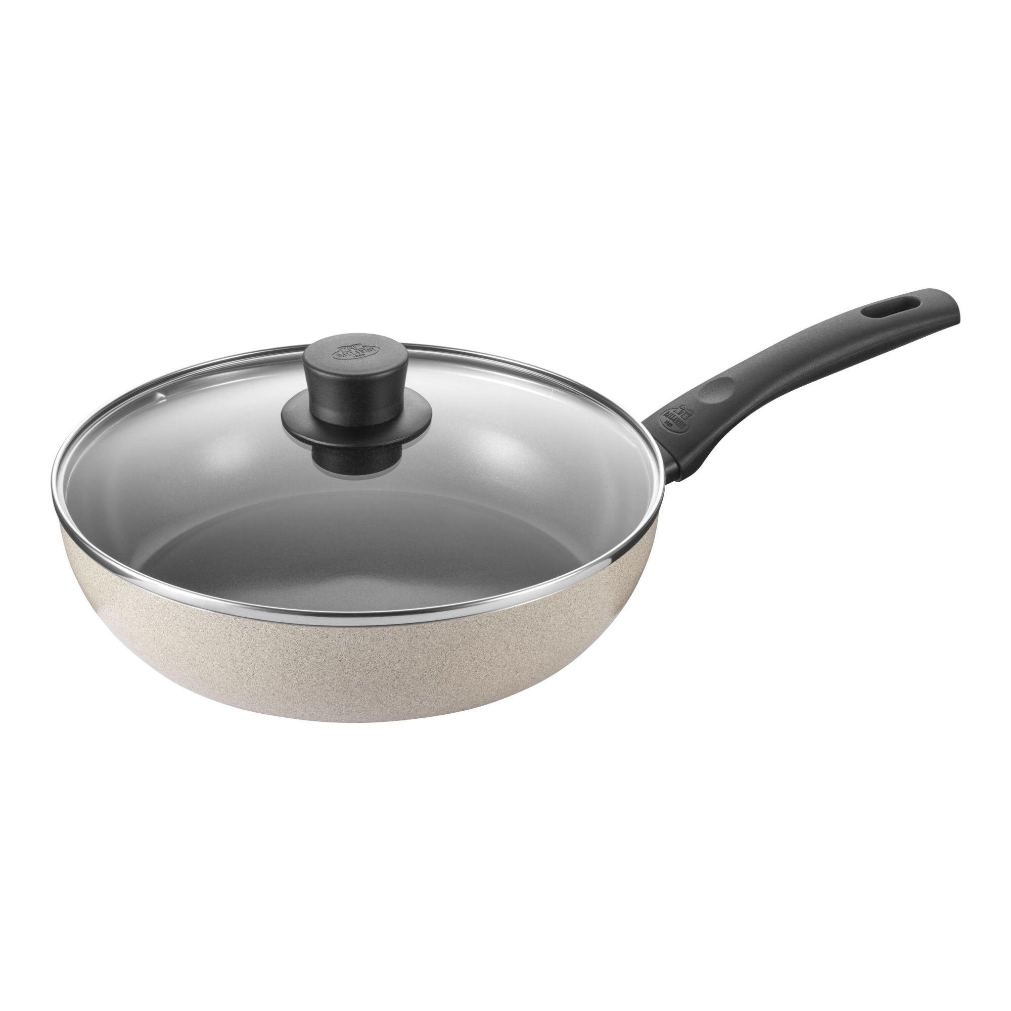 Sauteuse avec Couvercle Ledro, 28 cm, Aluminium,  Revêtement céramique, Sable Ballarini - Mathon - 1