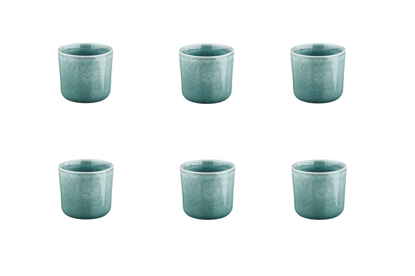 Lot de 6 mugs en grès bleu 20cl Björn - Mathon - 1
