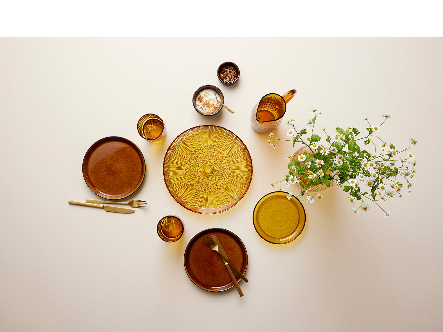 Pichet KUSINTHA en verre Ambre Bitz - Mathon - 2