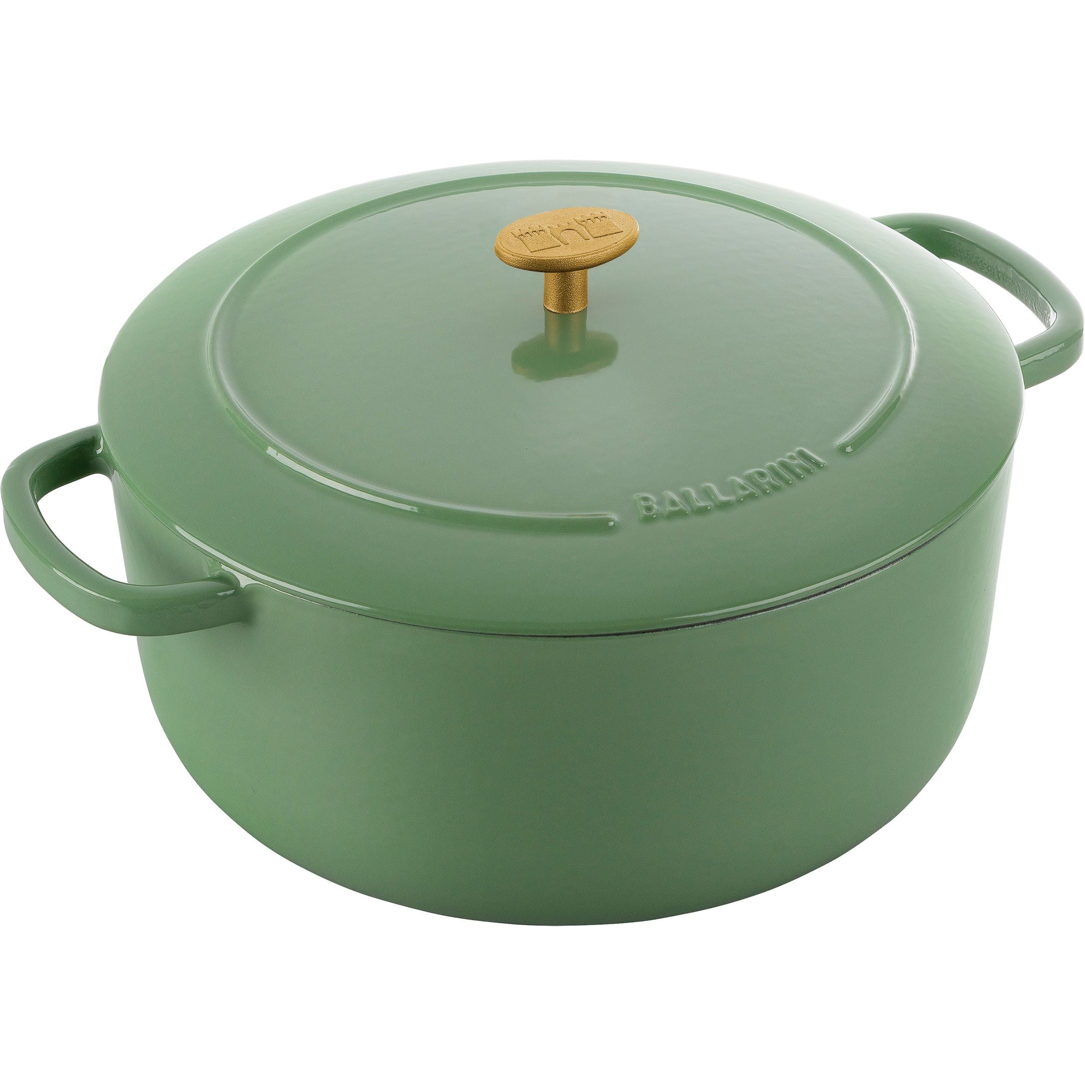 Cocotte 28 cm, Rond(e), Vert, Fonte Ballarini - Mathon - 1