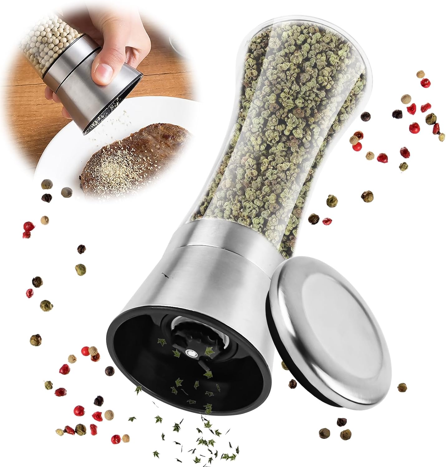 Moulin à épices avec broyeur en céramique réglable Vendos85 - Mathon