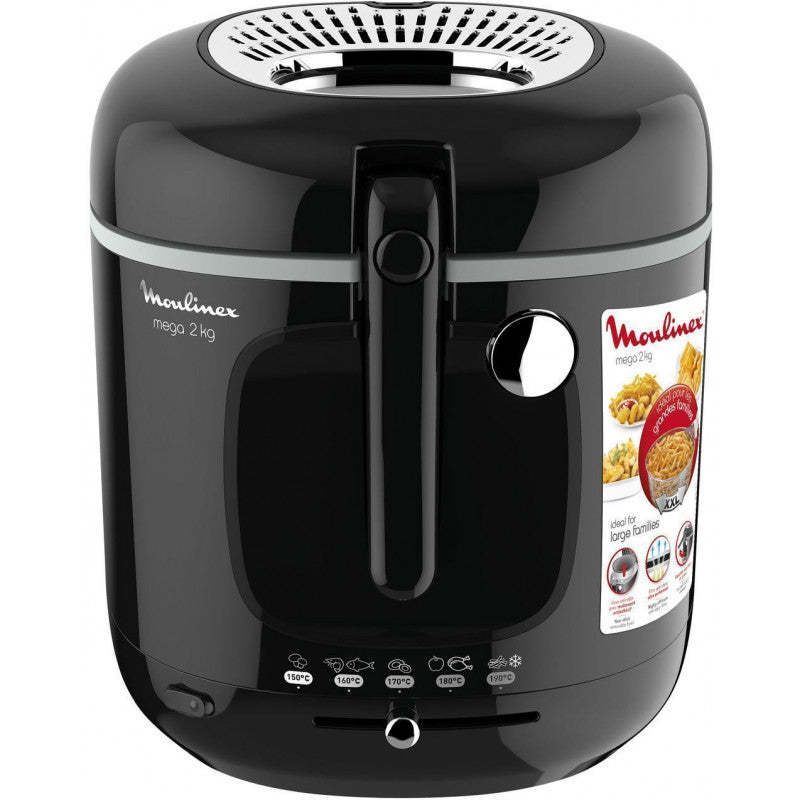 Friteuse XXL mega 2 kg noire AM480870 Moulinex - Mathon - 2