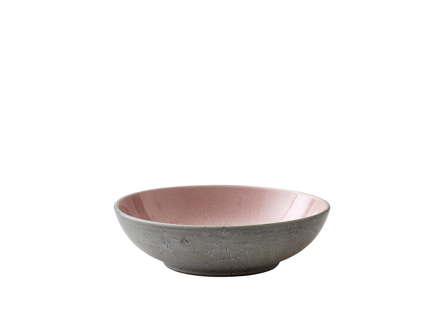 Assiette à pâtes GASTRO en grès Gris/Rose clair Bitz - Mathon - 1