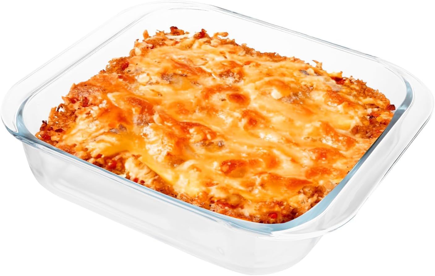 Plat de cuisson rectangle de 2,3L Transparent au Four et au Micro Ondes 27.8 X 24 X 6.1cm Vendos85 - Mathon