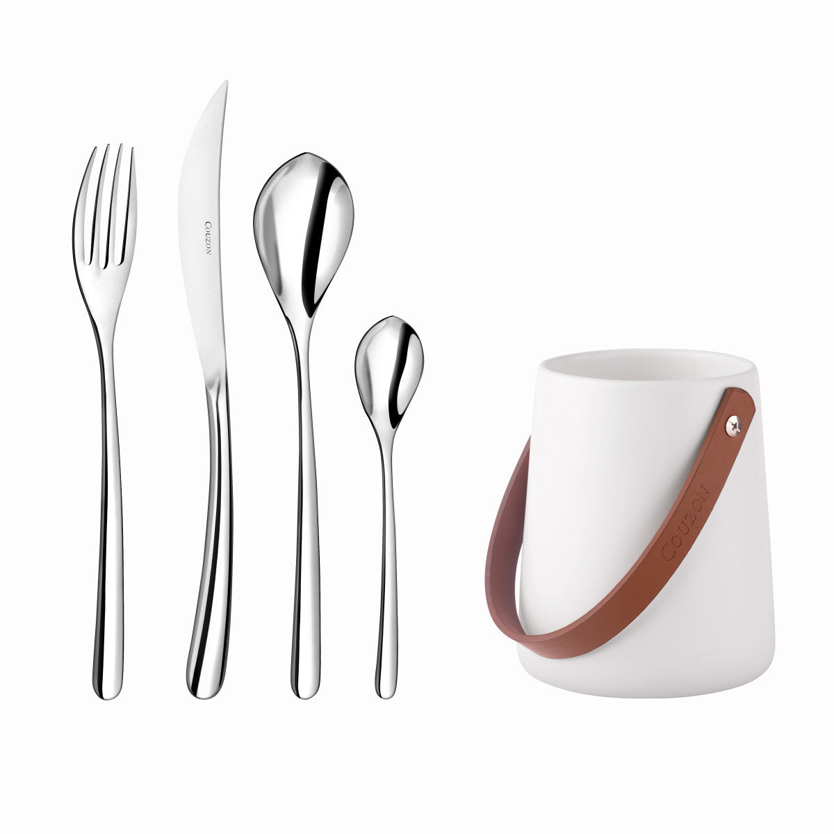 Elixir - 24 couverts de table avec support de rangement nomade Couzon - Mathon - 1