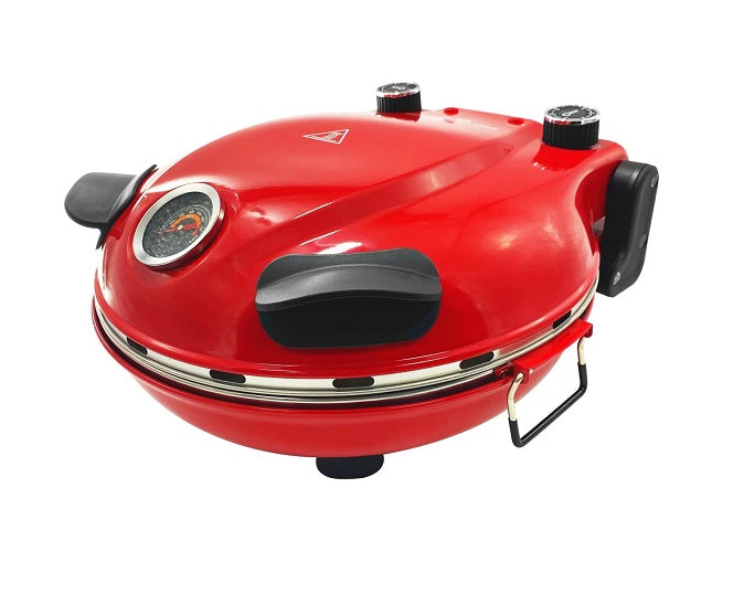 Four à Pizza électrique 420 ℃ 1200W rouge Vendos85 - Mathon