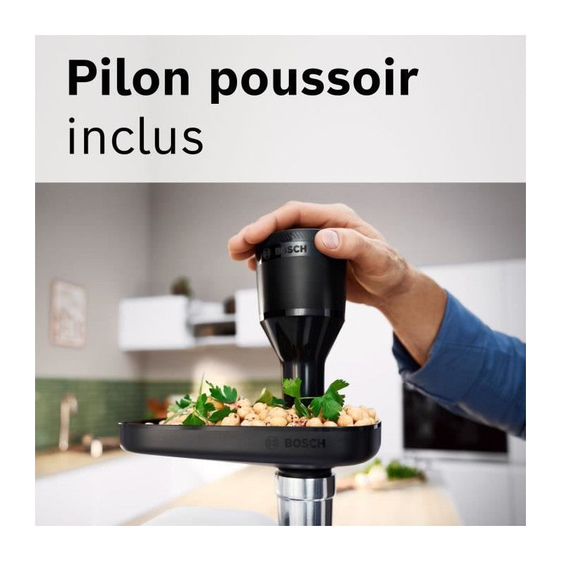 Hachoir A Viande -   - Mfws420w Série 4 - Blanc - 500 W - Moteur Bloqué 1900 W - 2,5 Kg/mn - 2 Vitesses - 2 Grilles De Hac Bosch - Mathon - 4