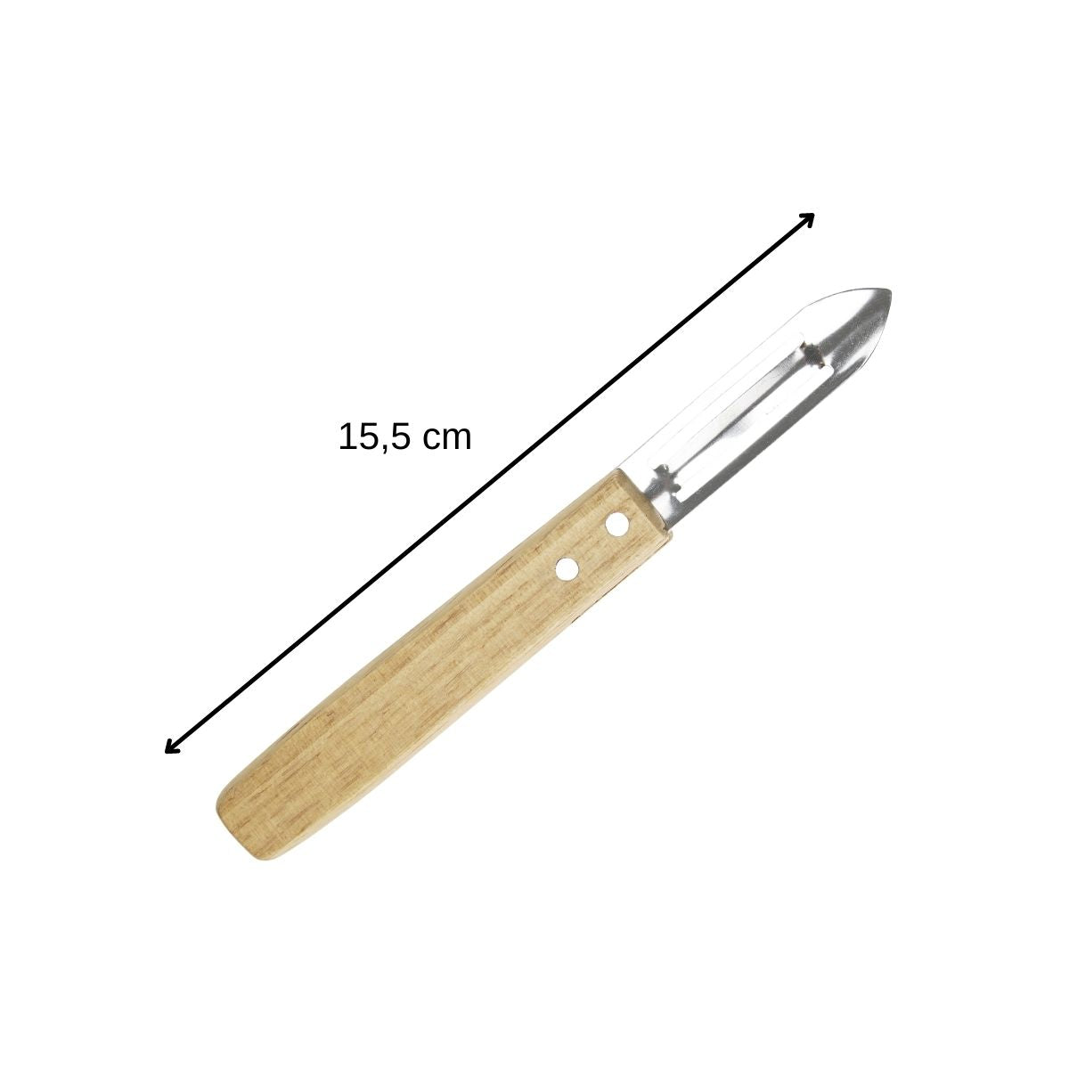 Ensemble de 6 Eplucheurs Econome Nature 16 cm Nirosta - Mathon - 3