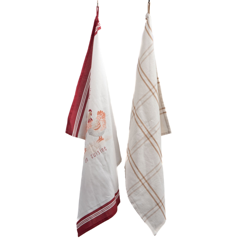 Lot de 2 torchons Simone Amadeus - Mathon - 1