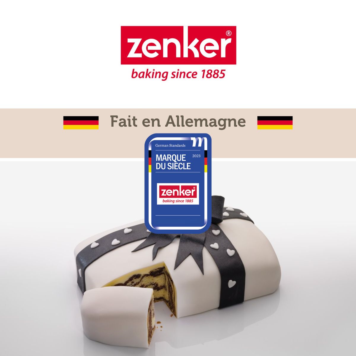 Moule à manqué à charnière Zenker Crème noir 27 cm Zenker - Mathon - 8