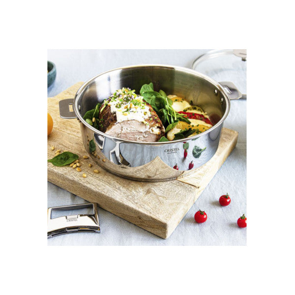 Sauteuse en inox Multiply amovible 30cm Cristel - Mathon - 6