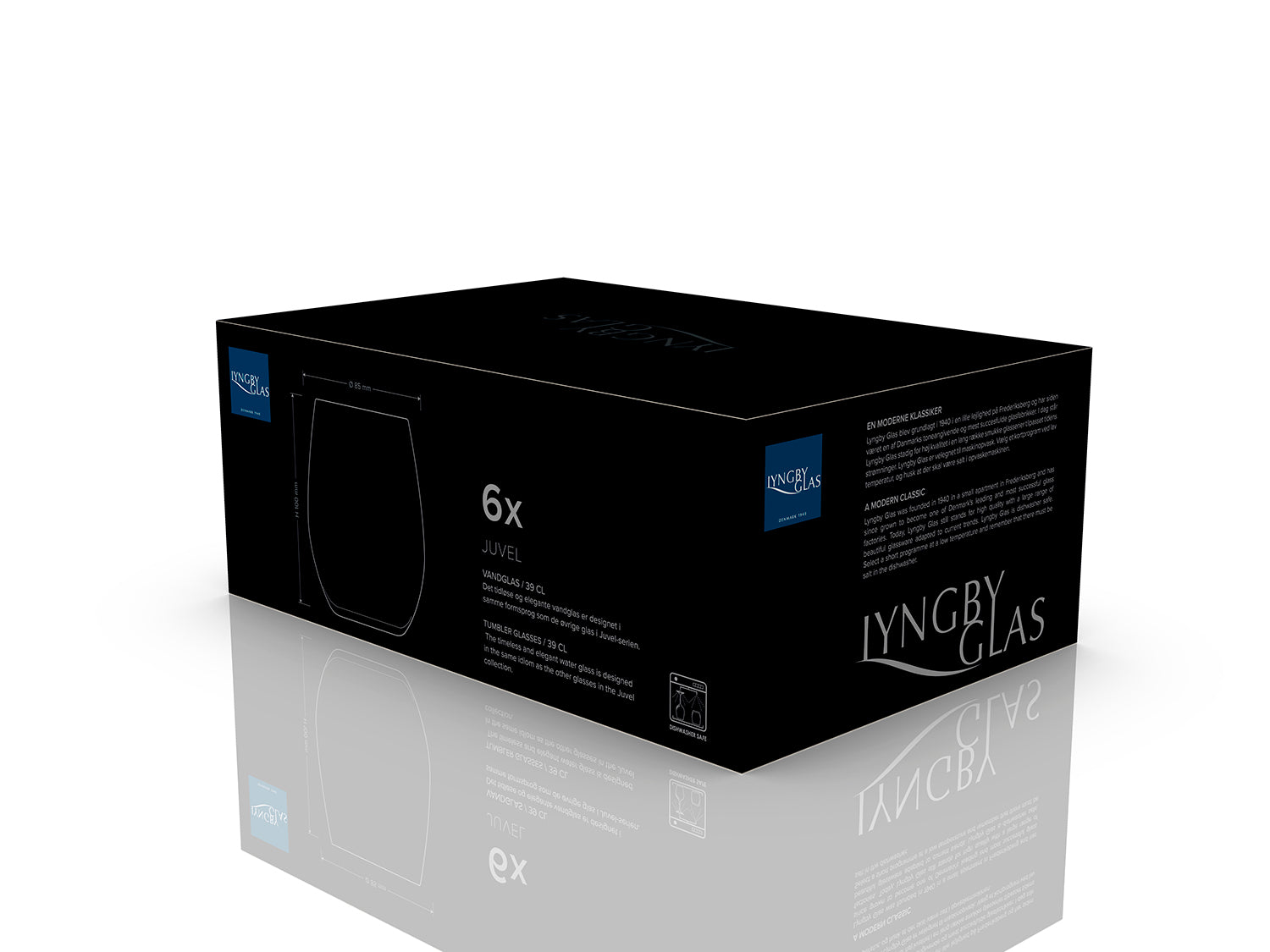 Set de 6  verres à eaux JUVEL Transparent Lyngby Glas - Mathon - 5