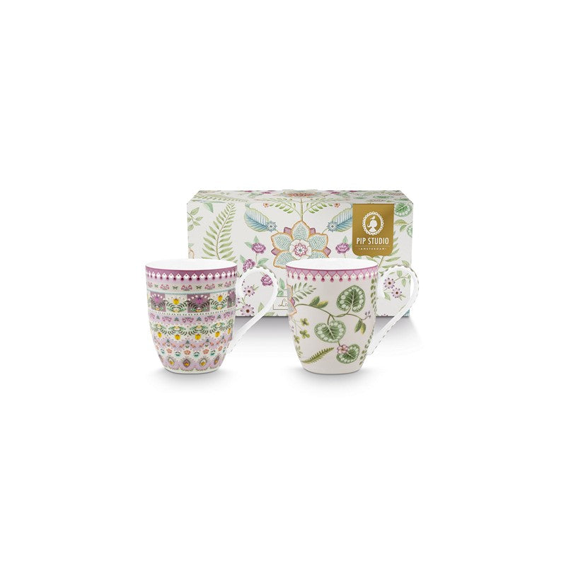 Coffret de 2 mugs XL Lily & Lotus - 450ml Pip Studio - Mathon - 1