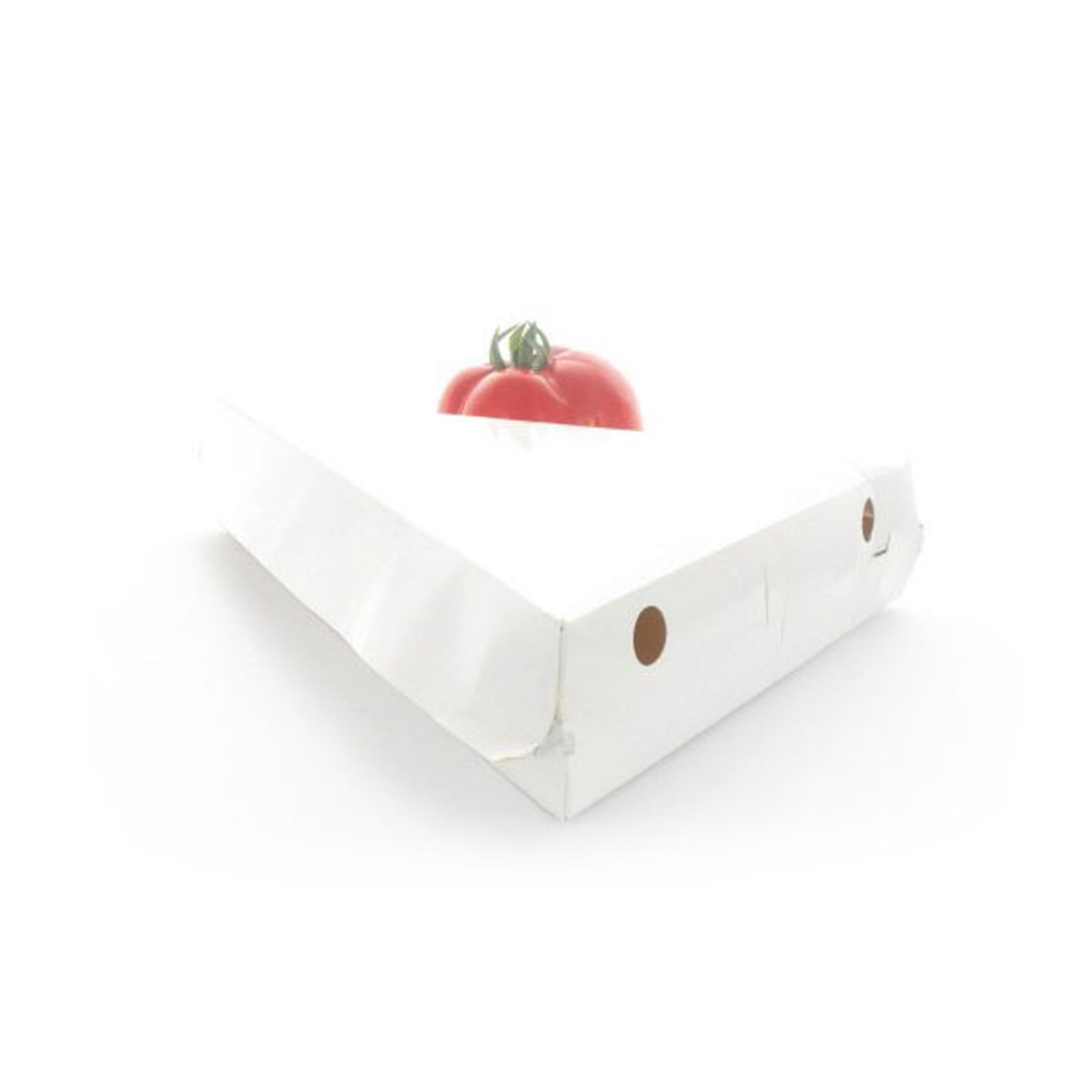 50Pcs - Boite carton blanc triangulaire pour part de pizza  235x229x45mm FirstPack - Mathon - 1