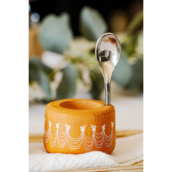 Coffret Piou Princesse coquetier et cuillère corail Roger Orfèvre - Mathon - 3