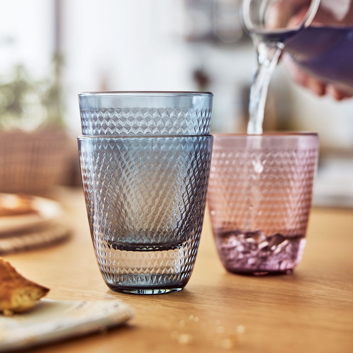 6 Verres mauves 31 cl Pampille Color Luminarc - Mathon - 2