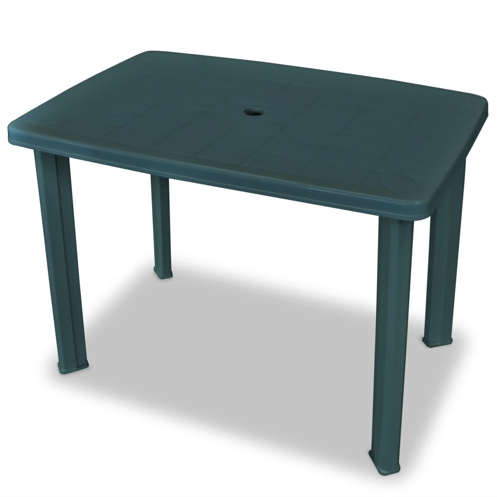 Mobilier de bistro 3 pièces plastique vert 02_0014544 - Mathon - 3