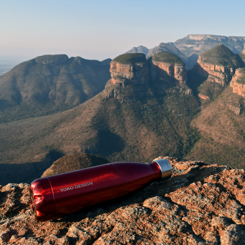 Bouteille isotherme rouge brillant 50 cl Yoko Design - Mathon - 2