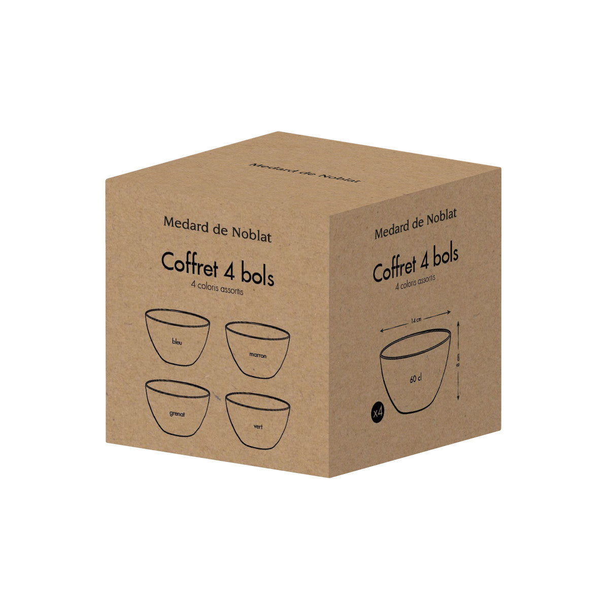 Fuji - Set de 4 bols 60 cl assortis Médard de Noblat - Mathon - 6