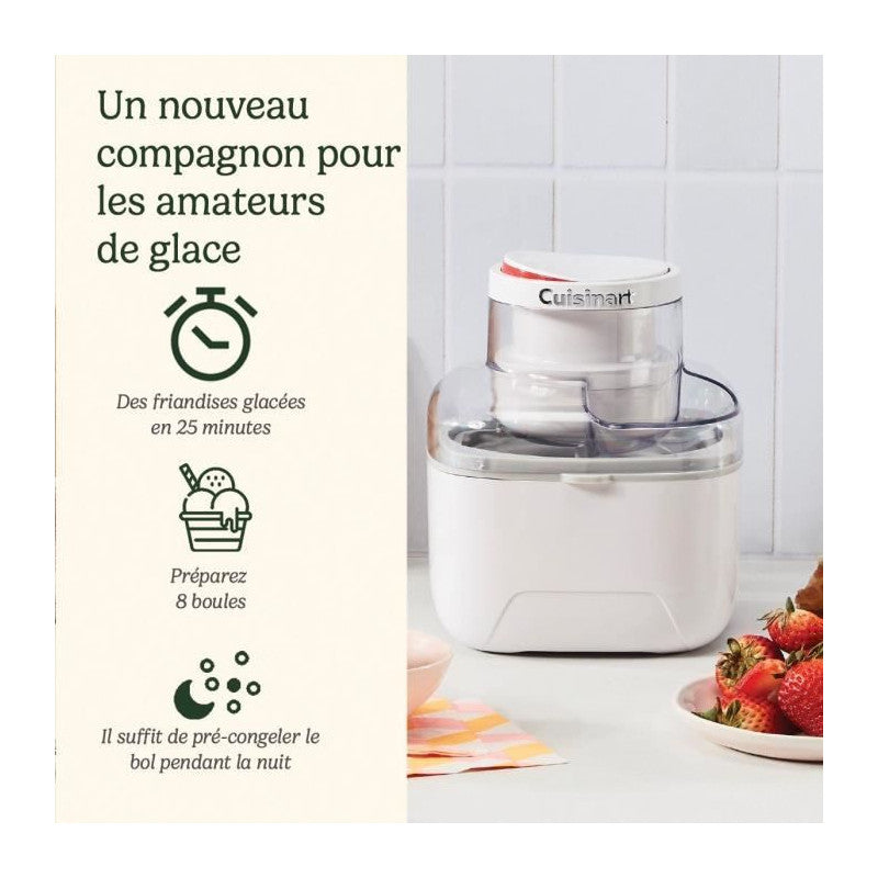 Sorbetiere -   - Icem10e - 12 W - 475 Ml - Blanc Cuisinart - Mathon - 2