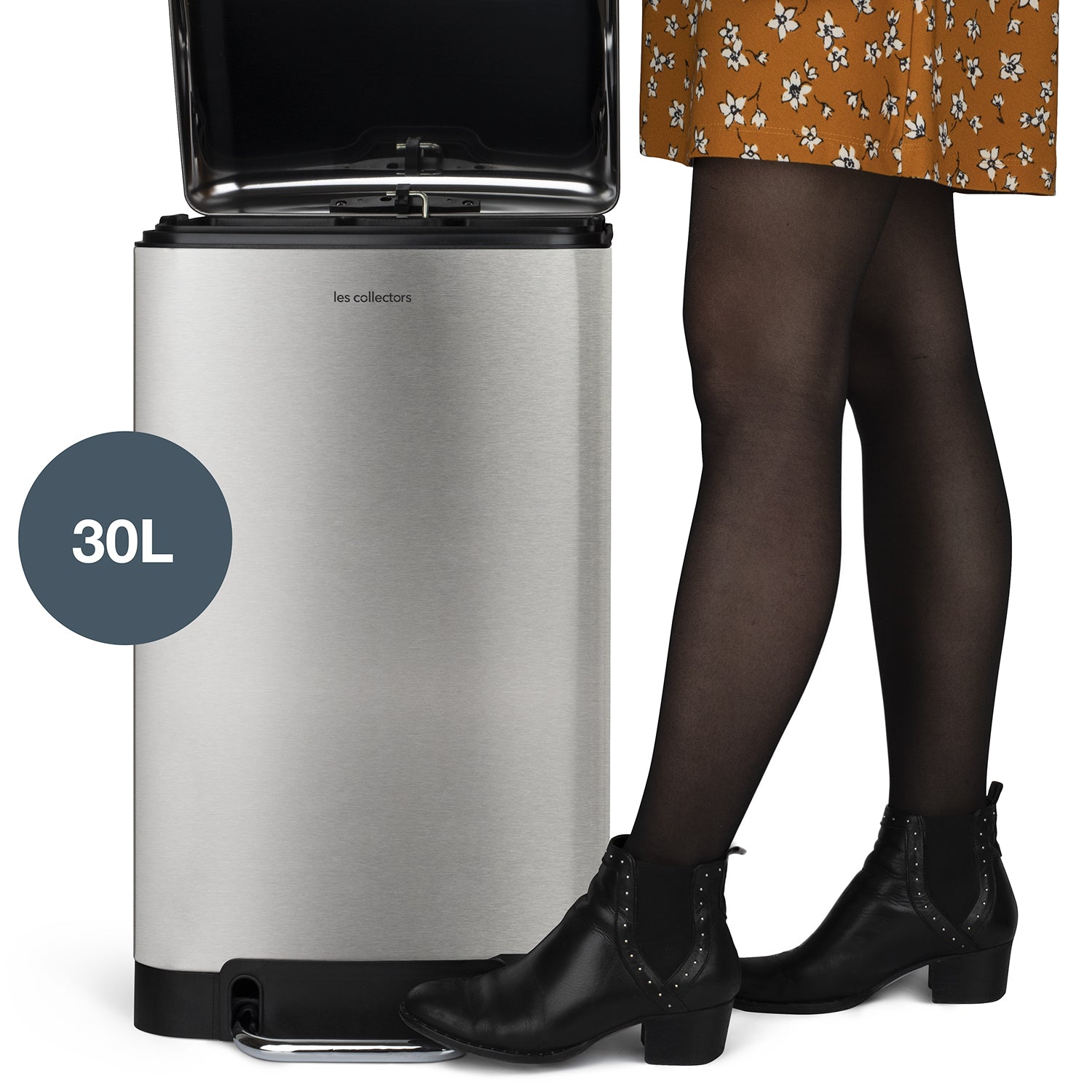 Poubelle à pédale 30L, inox edition - N°712 Les Collectors - Mathon - 5