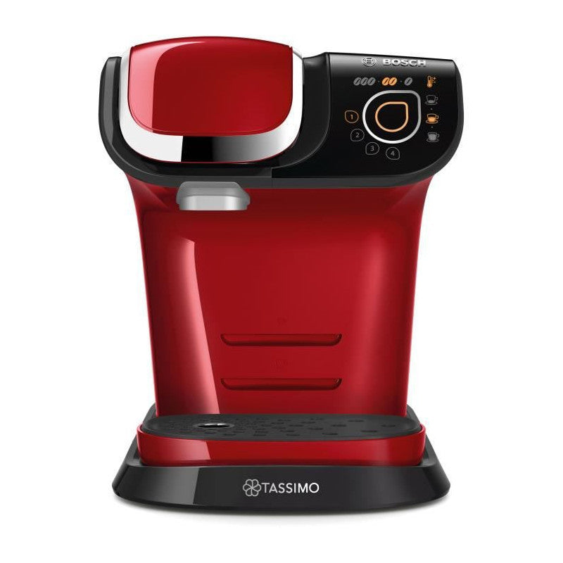 - Tas6503 - Machine A Cafe Tassimo Multi-boissons - Reservoir Deau 1,3l - Arret Automatique - Rouge Bosch - Mathon - 1