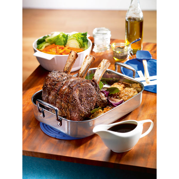 Plat à rôtir rectangulaire inox 35 cm Le Creuset - Mathon - 5