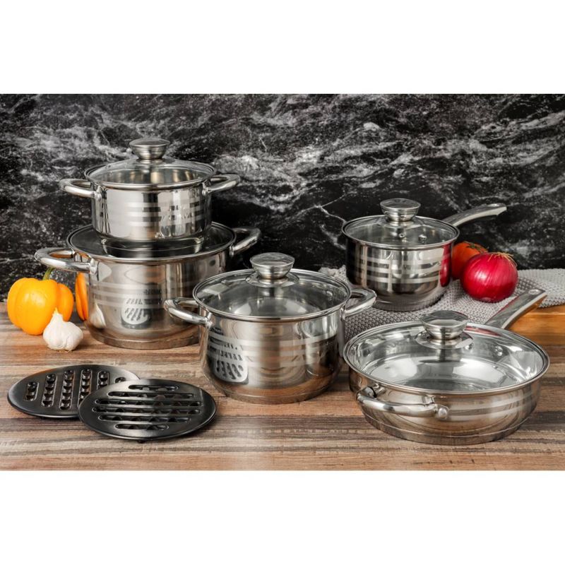 Batterie de cuisine 12 pièces inox Royalty Line RL1232 Royalty Line - Mathon - 6