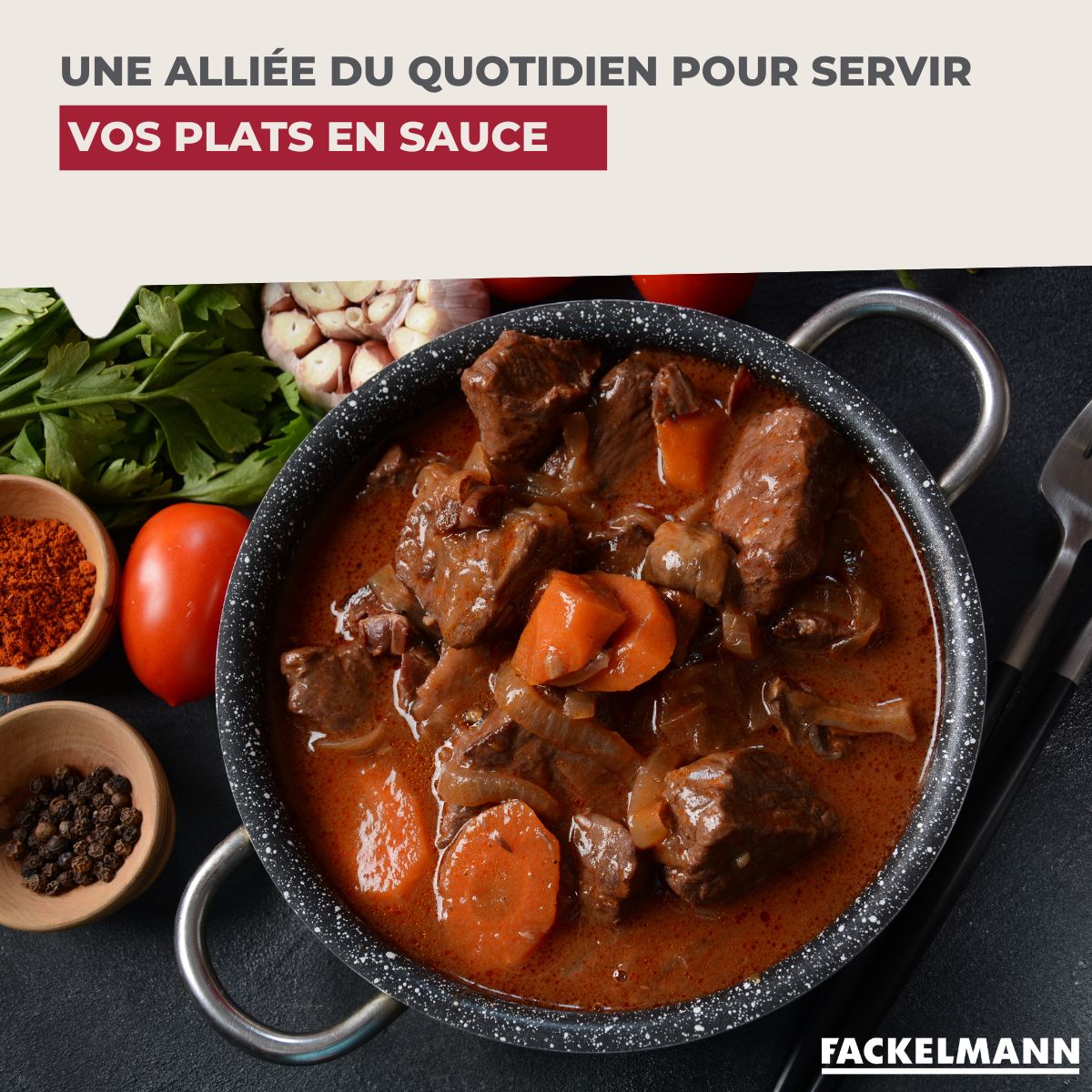 Ensemble de 2 Louches de cuisine inox 28 cm  Oxford Fackelmann - Mathon - 6