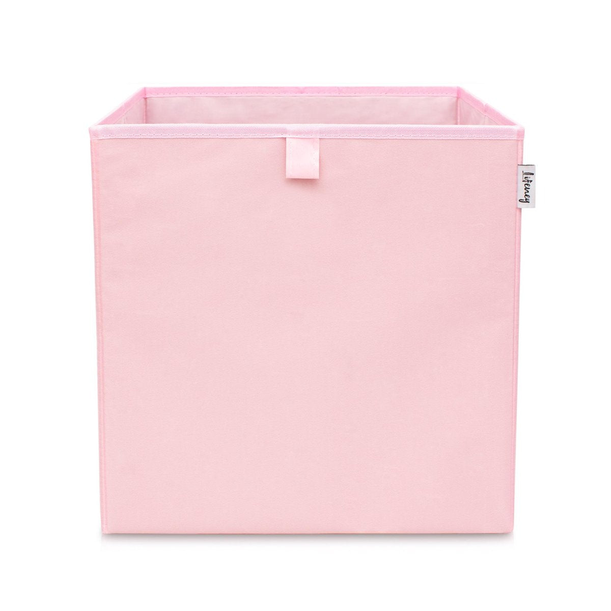 Boîte de rangement coloris rose, compatible avec l