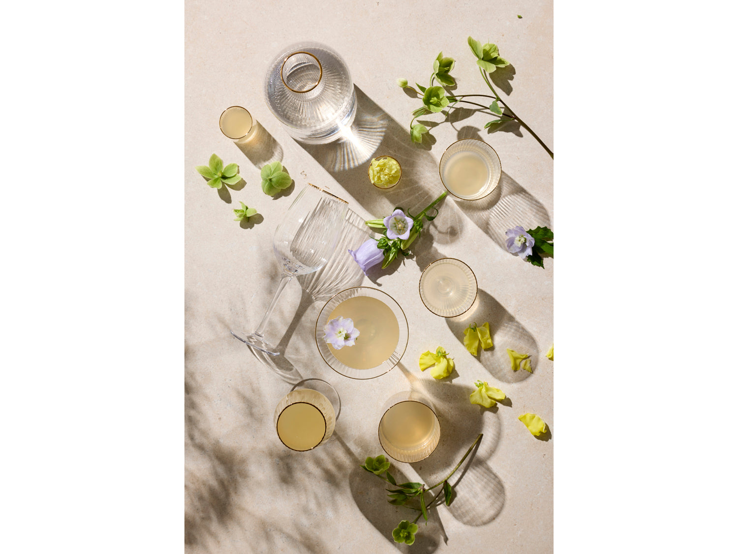 Set de 4 verres à vin blanc PALERMO GOLD Transparent Lyngby Glas - Mathon - 10