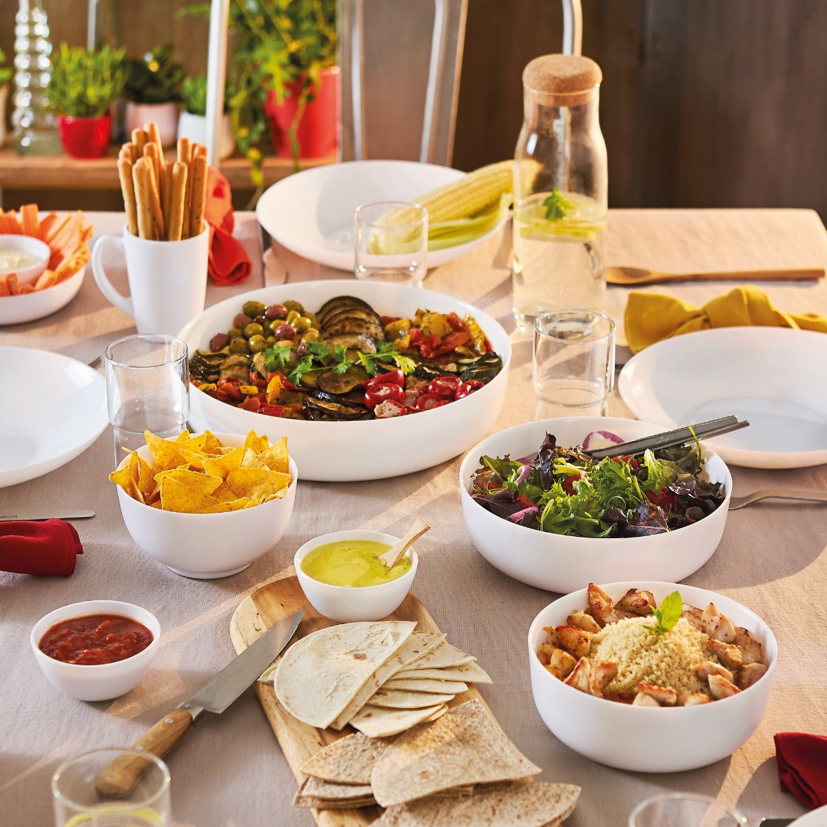 Lot de 4 plats de cuisson ronds en Opale culinaire (2x18cm et 2x22cm) Smart Cuisine Diwali - Luminarc Luminarc - Mathon - 5