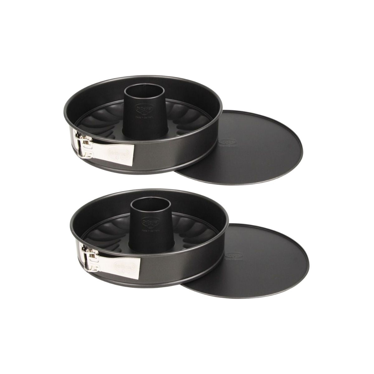 Ensemble de 2 Moules à manqué et à savarin double fond 26 cm  Tradition Dr. Oetker - Mathon - 1