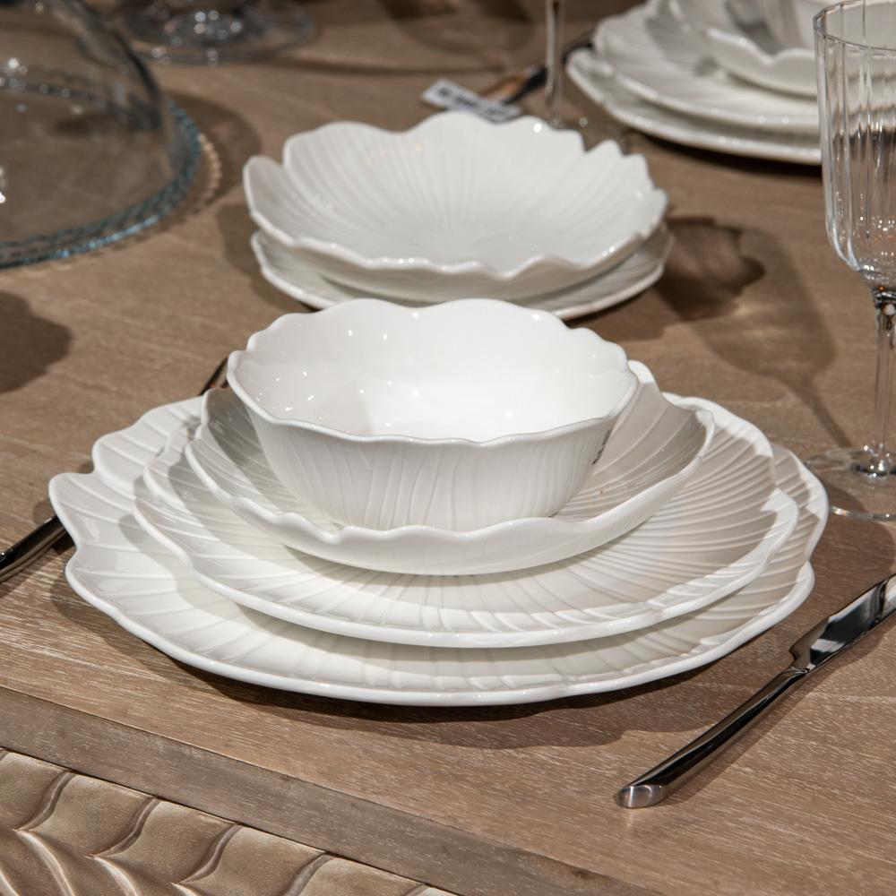 Assiette plate Ginkgo 25,5 cm (lot de 6) Table passion - Mathon - 3