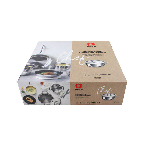 Sauteuse tout inox Chef 28 cm et couvercle Beka - Mathon - 6