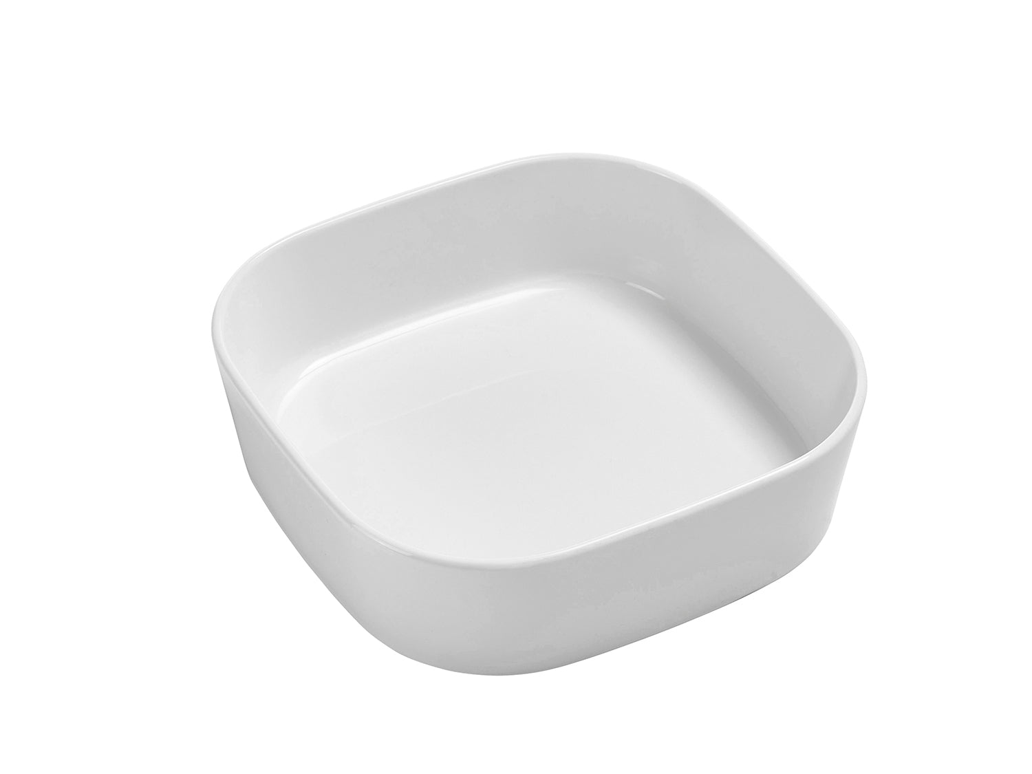 Plat à four MODULA en porcelaine Blanc Rosti - Mathon - 1