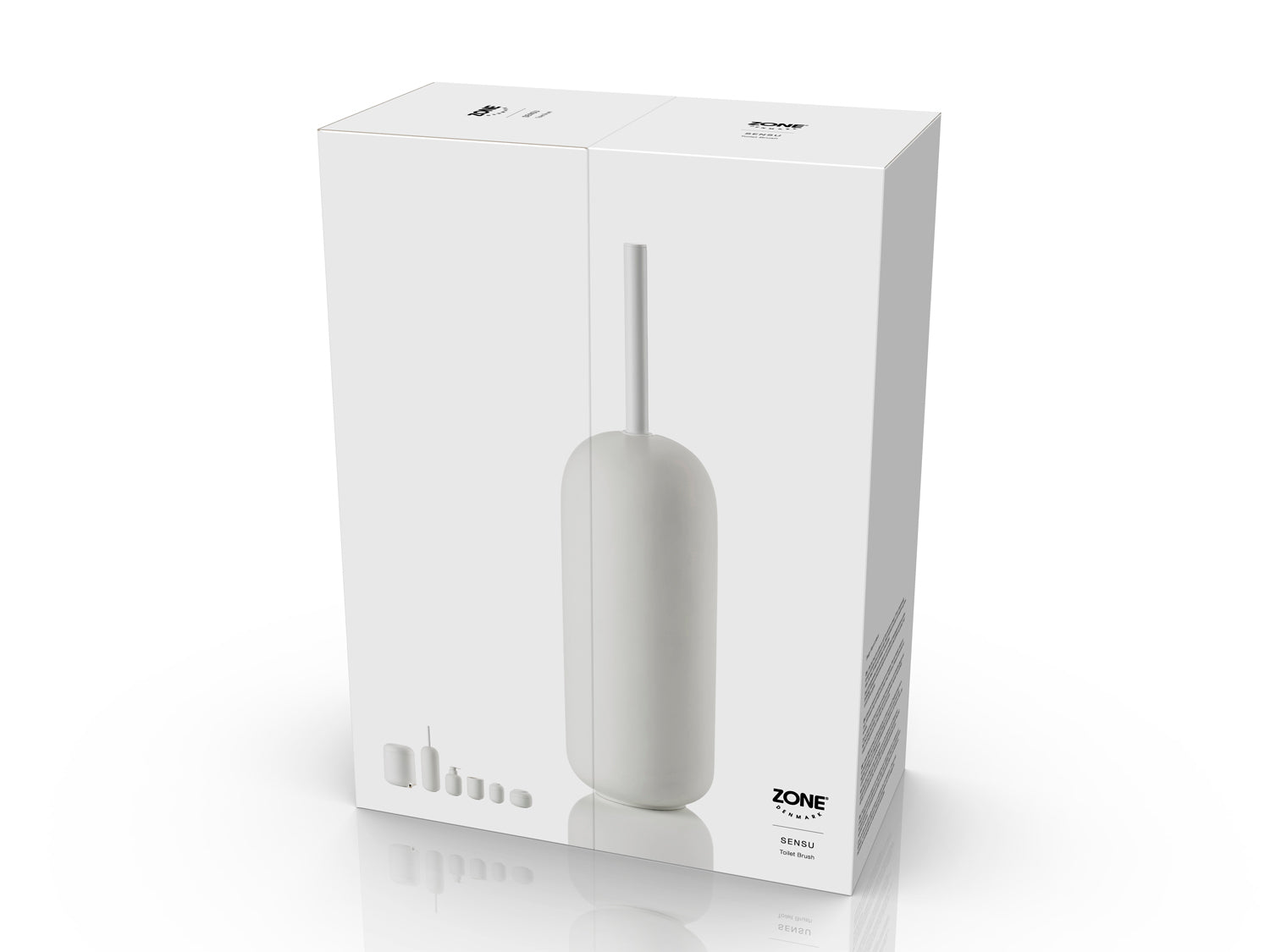 Brosse de toilette Sensu en Béton Blanc Zone Denmark - Mathon - 5