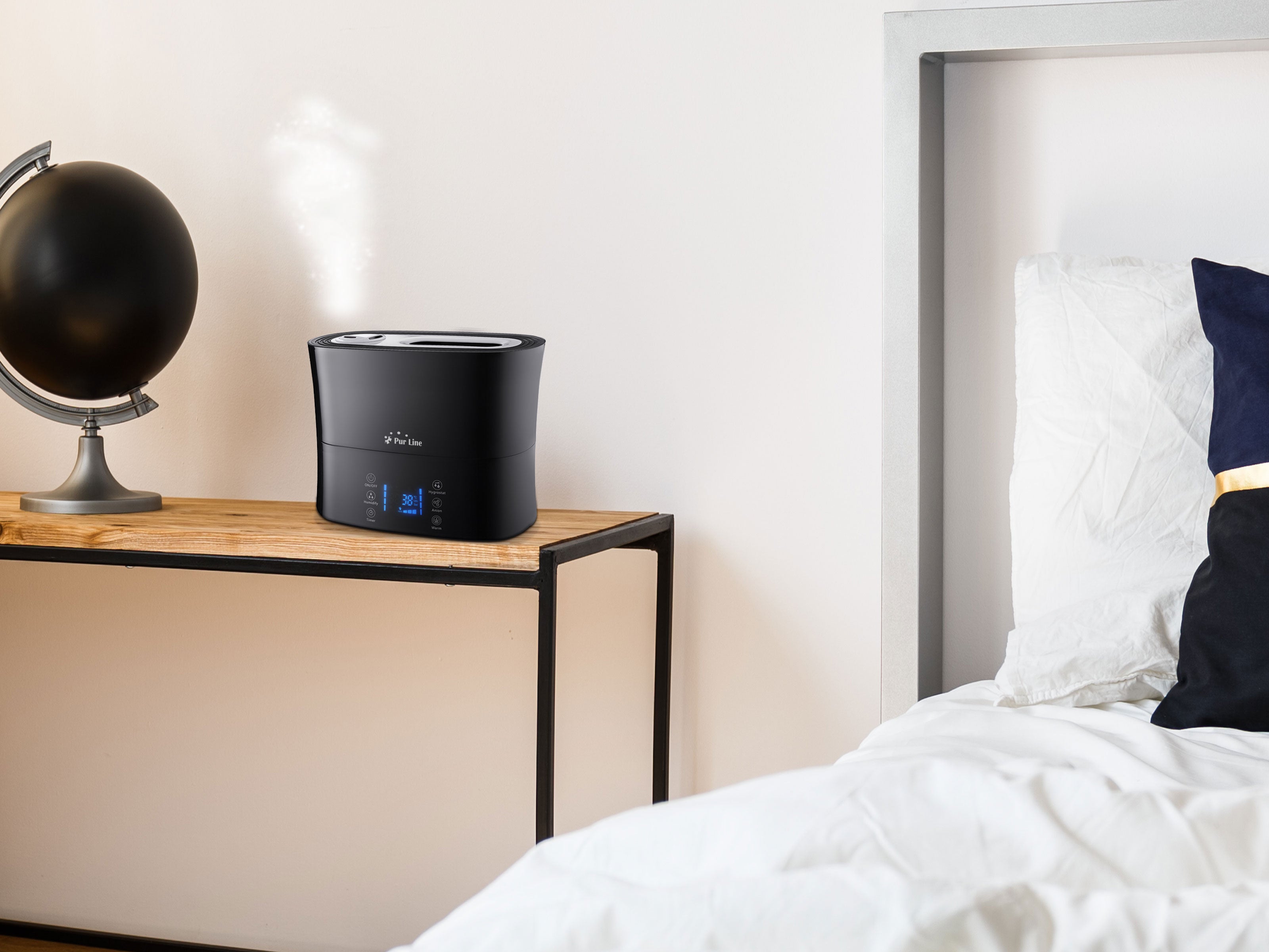 Humidificateur à ultrasons à vapeur chaude ou tiède pour 35 m² Purline - Mathon - 4