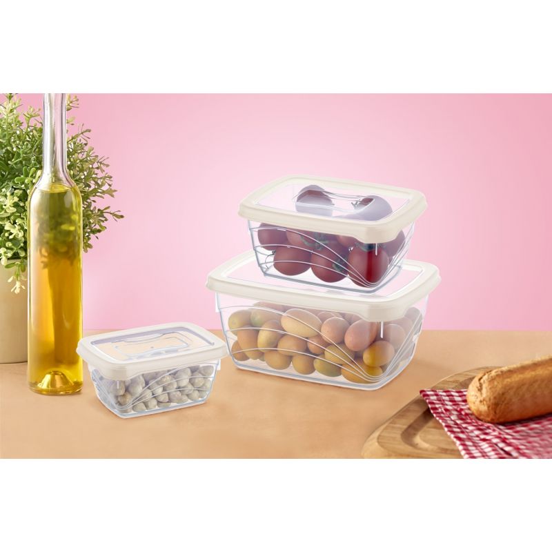 Ensemble de boite de conservation 3 pièces Herzberg HGL771-IVO Herzberg - Mathon - 2