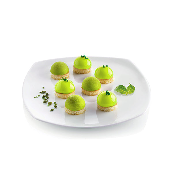 Plaque de 24 mini demi-sphères en silicone Silikomart - Mathon - 2